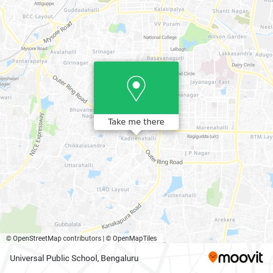 Universal Public School map