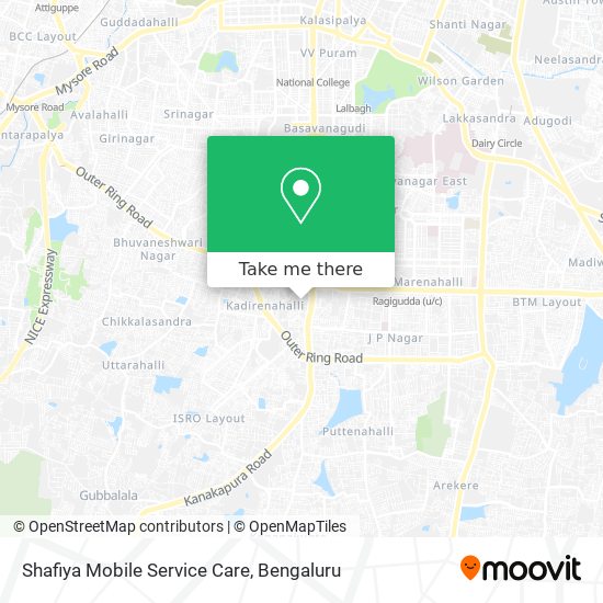 Shafiya Mobile Service Care map