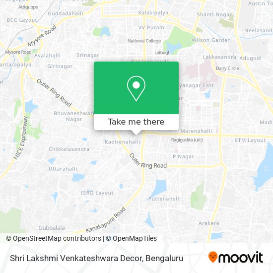 Shri Lakshmi Venkateshwara Decor map