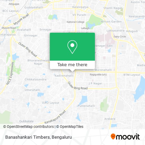 Banashankari Timbers map