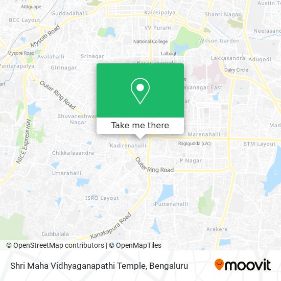 Shri Maha Vidhyaganapathi Temple map