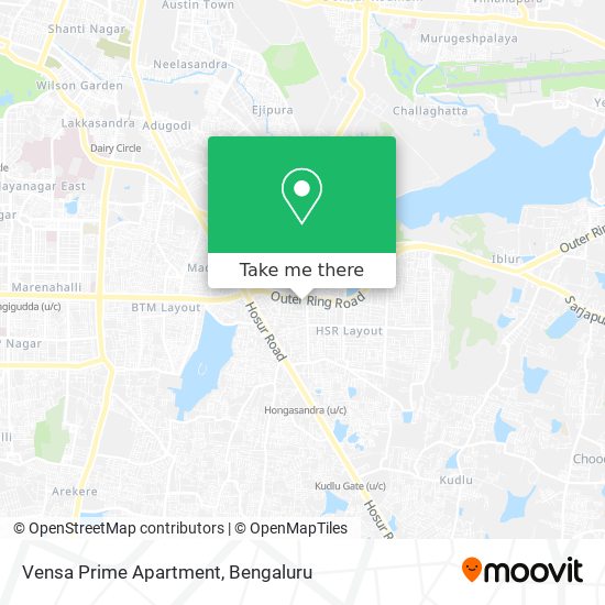 Vensa Prime Apartment map
