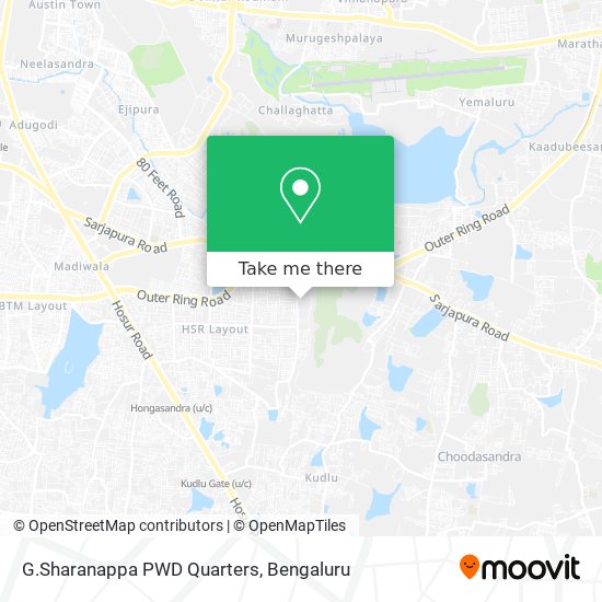 G.Sharanappa PWD Quarters map