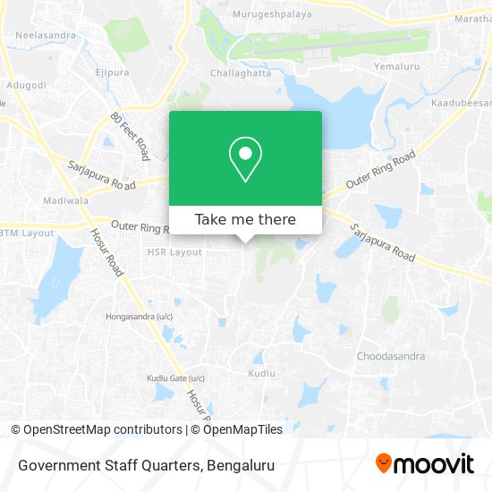 Government Staff Quarters map