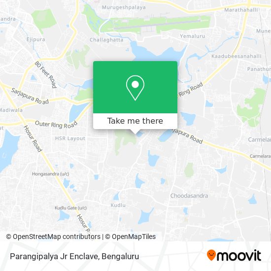 Parangipalya Jr Enclave map