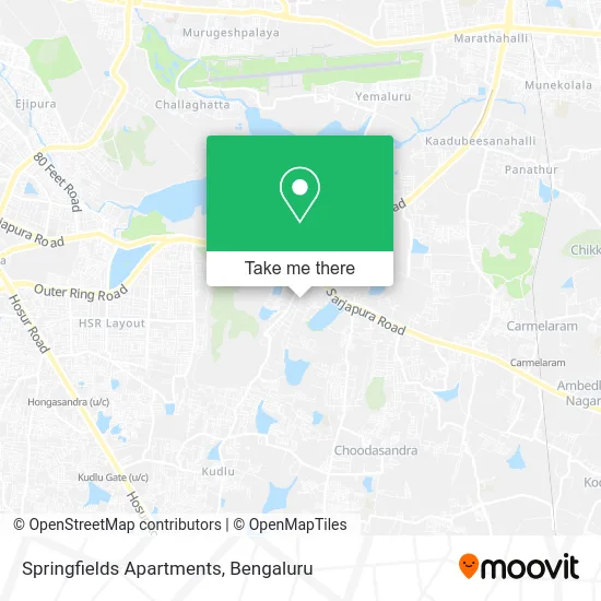 Springfields Apartments map