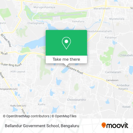 Bellandur Government School map