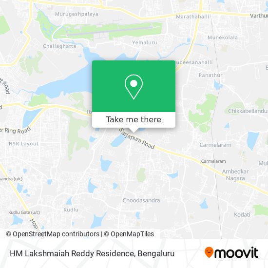 HM Lakshmaiah Reddy Residence map