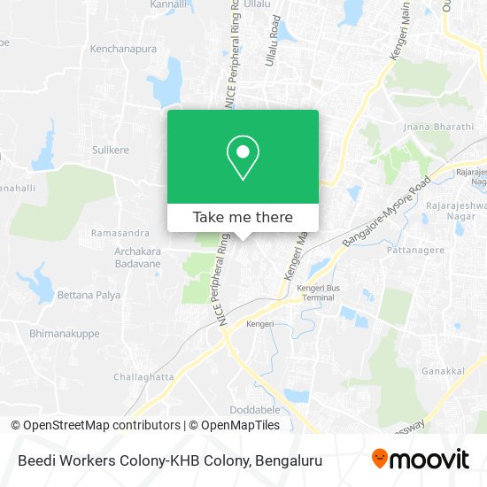 Beedi Workers Colony-KHB Colony map