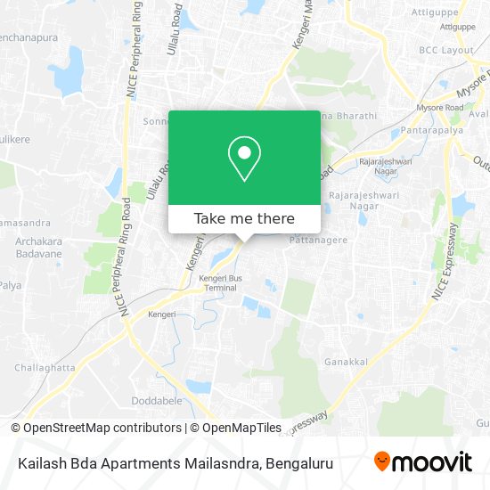 Kailash Bda Apartments Mailasndra map