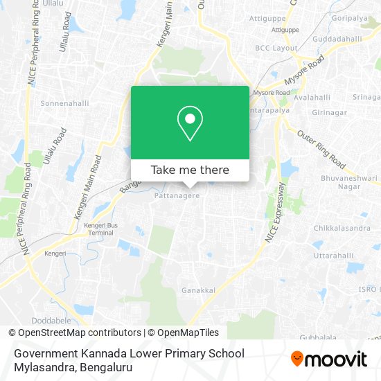 Government Kannada Lower Primary School Mylasandra map