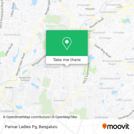 Parivar Ladies Pg map