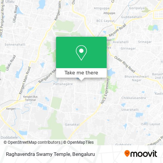 Raghavendra Swamy Temple map