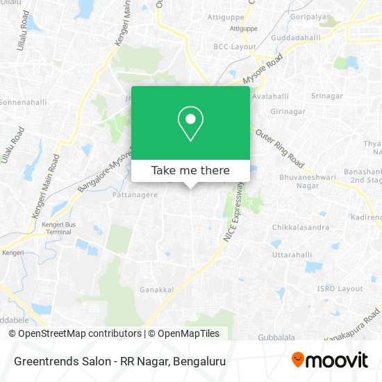 Greentrends Salon - RR Nagar map