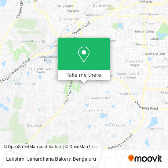 Lakshmi Janardhana Bakery map