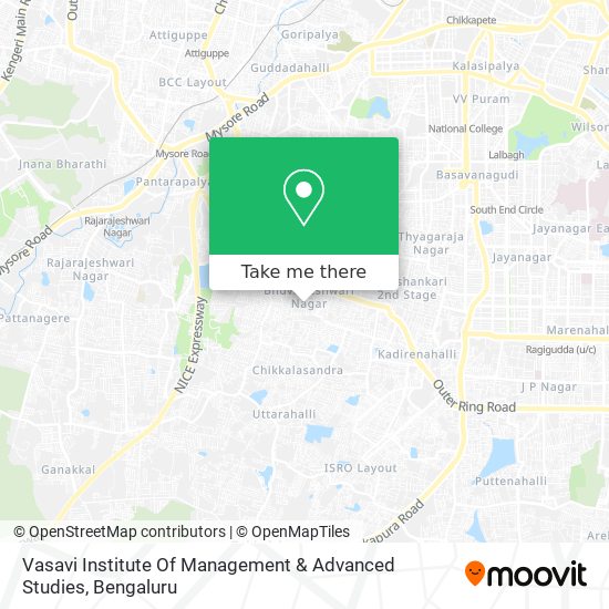 Vasavi Institute Of Management & Advanced Studies map