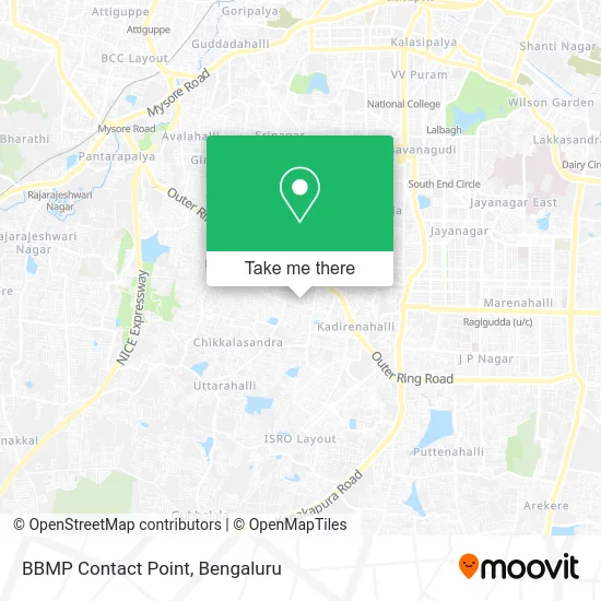 BBMP Contact Point map