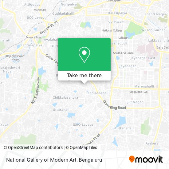 National Gallery of Modern Art map