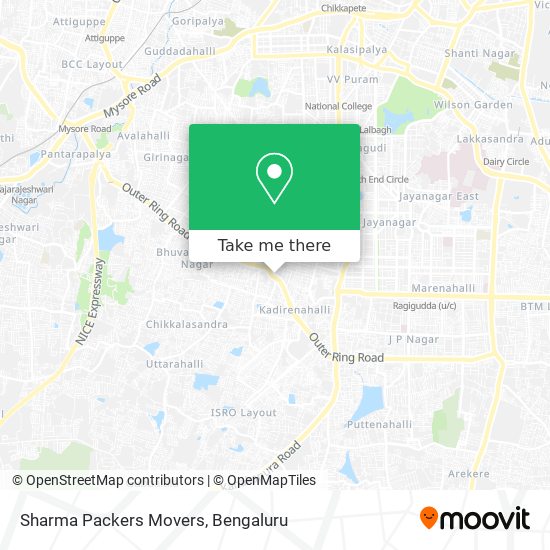 Sharma Packers Movers map