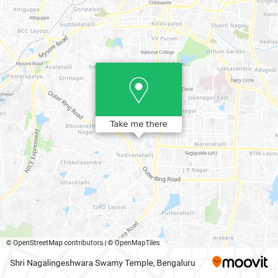 Shri Nagalingeshwara Swamy Temple map