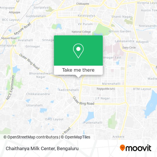 Chaithanya Milk Center map