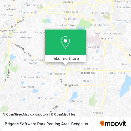 Brigade Software Park Parking Area map