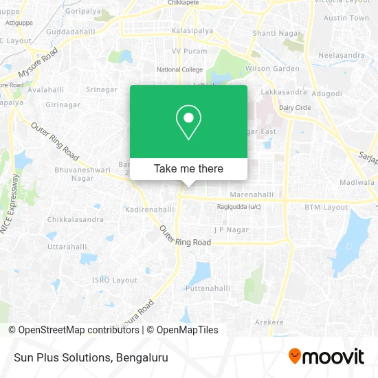 Sun Plus Solutions map