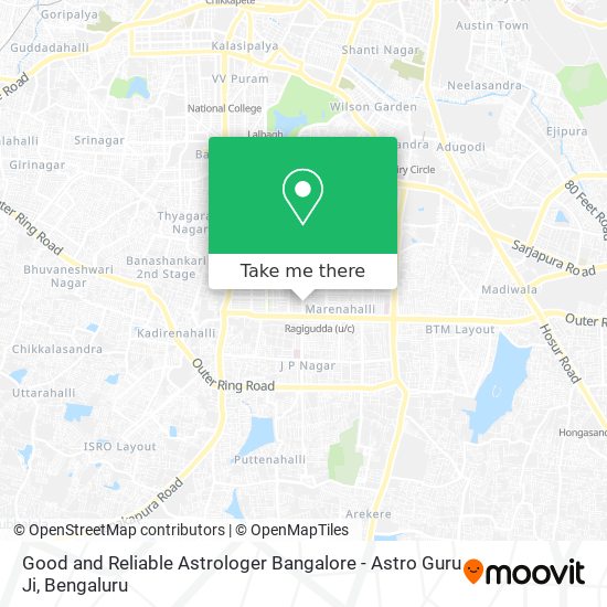 Good and Reliable Astrologer Bangalore - Astro Guru Ji map
