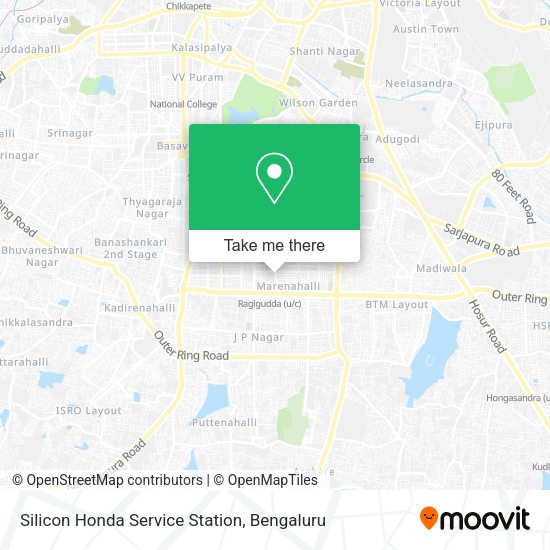 Silicon Honda Service Station map