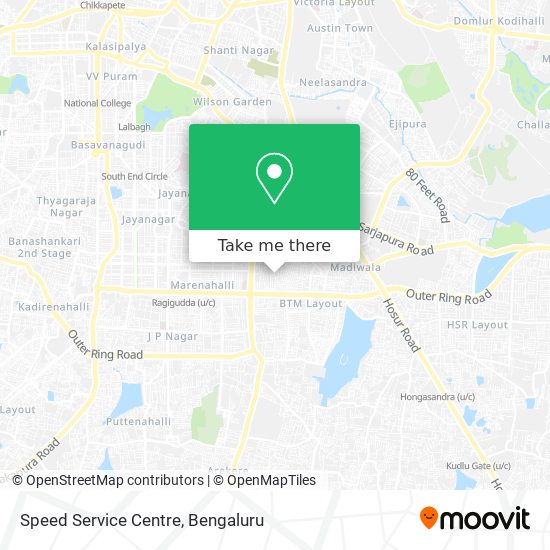 Speed Service Centre map