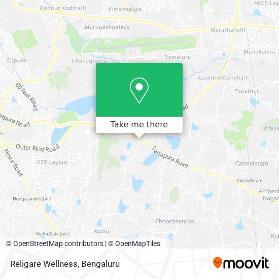 Religare Wellness map