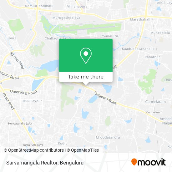 Sarvamangala Realtor map