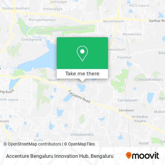 Accenture Bengaluru Innovation Hub map