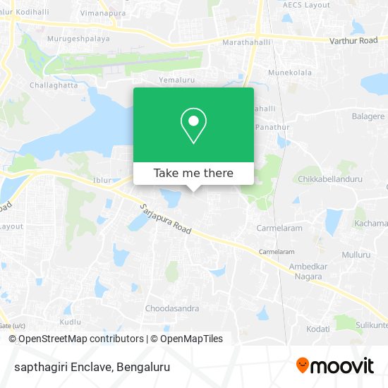 sapthagiri Enclave map