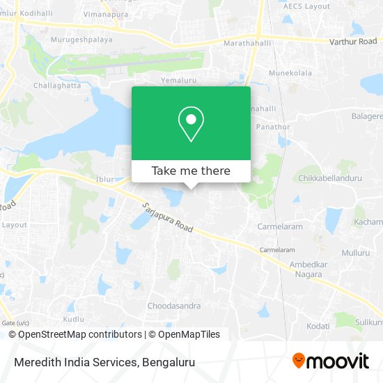Meredith India Services map
