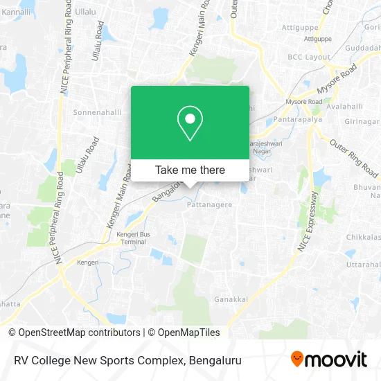 RV College New Sports Complex map