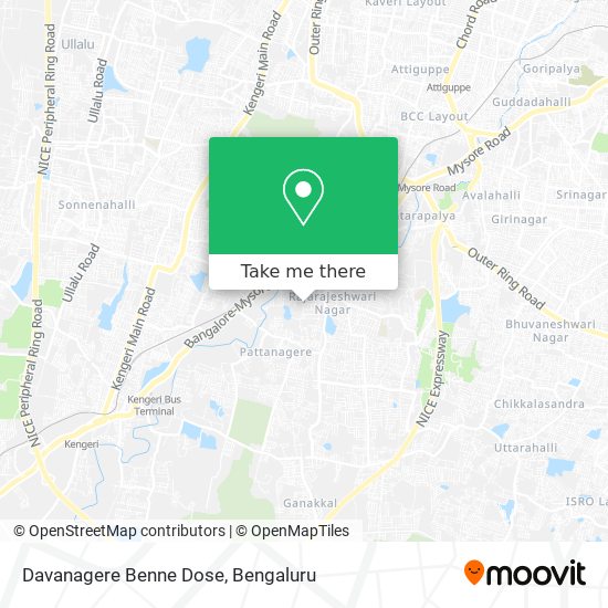 Davanagere Benne Dose map