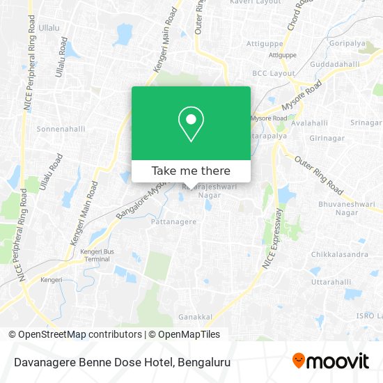 Davanagere Benne Dose Hotel map