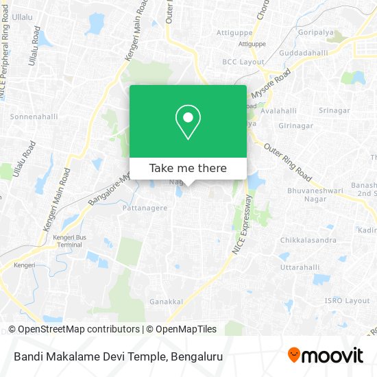 Bandi Makalame Devi Temple map