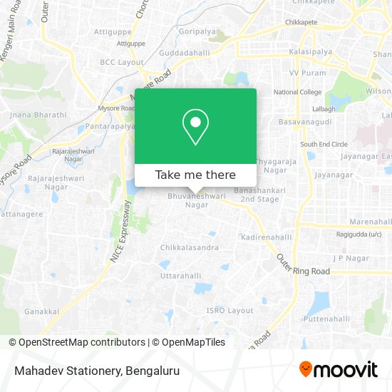 Mahadev Stationery map