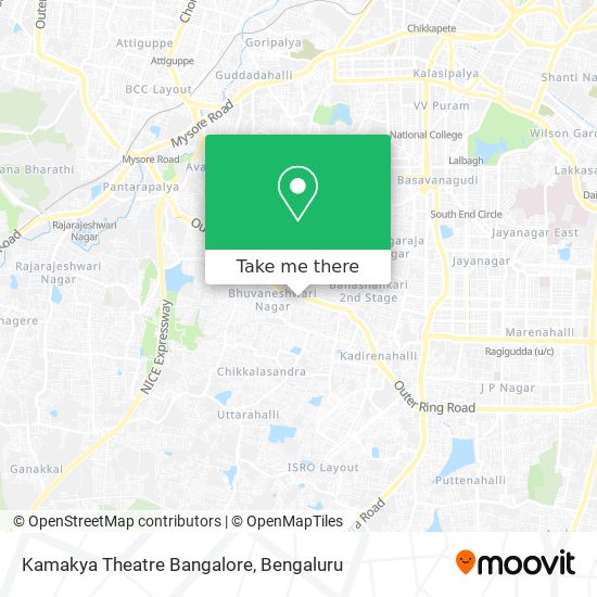 Kamakya Theatre Bangalore map
