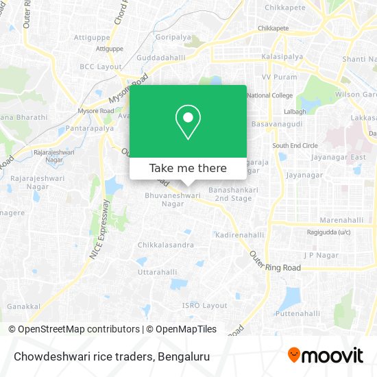 Chowdeshwari rice traders map