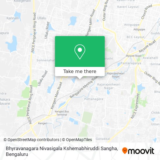 Bhyravanagara Nivasigala Kshemabhiruddi Sangha map