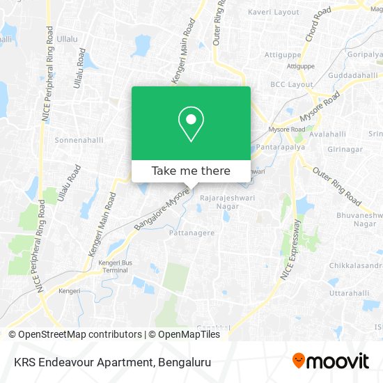 KRS Endeavour Apartment map