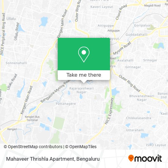 Mahaveer Thrishla Apartment map