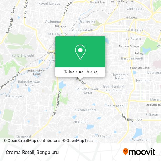 Croma Retail map