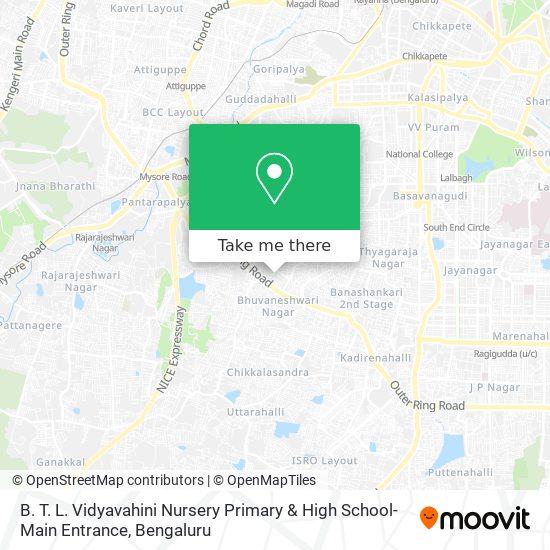 B. T. L. Vidyavahini Nursery Primary & High School-Main Entrance map