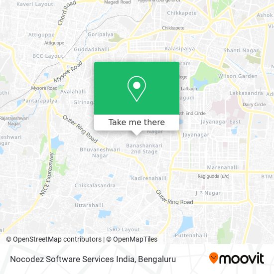 Nocodez Software Services India map