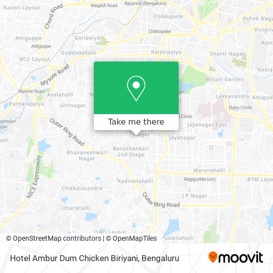 Hotel Ambur Dum Chicken Biriyani map