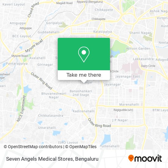 Seven Angels Medical Stores map